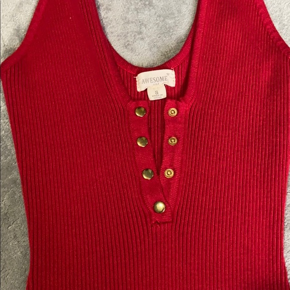 Red Mini Dress - Picture 3 of 3